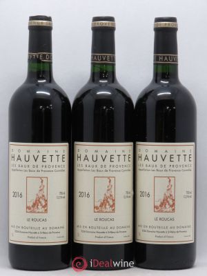 IGP Alpilles (anciennement Baux de Provence) Le Roucas Hauvette (Domaine)  2016 - Lot of 3 Bottles