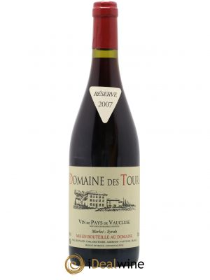 IGP Pays du Vaucluse (Vin de Pays du Vaucluse) Domaine des Tours Merlot-Syrah E.Reynaud  2007 - Lot of 1 Bottle