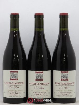 Gevrey-Chambertin En Vosne Dominique Derain 2012 - Lot of 3 Bottles