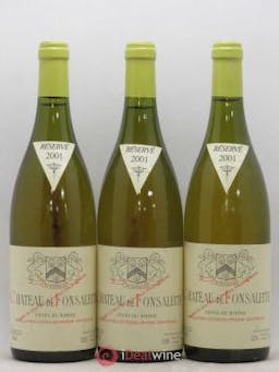 Côtes du Rhône Château de Fonsalette SCEA Château Rayas  2001 - Lot of 3 Bottles