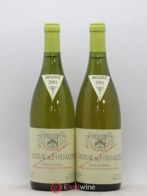 Côtes du Rhône Château de Fonsalette SCEA Château Rayas  2001 - Lot of 2 Bottles