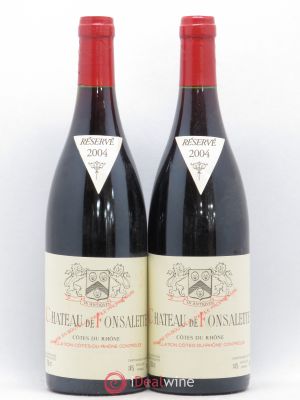 Côtes du Rhône Château de Fonsalette SCEA Château Rayas  2004 - Lot of 2 Bottles