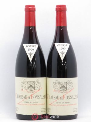Côtes du Rhône Château de Fonsalette SCEA Château Rayas  1999 - Lot of 2 Bottles