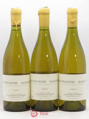 Bourgogne aligoté Alexandra Couvreur 2007 - Lot de 3 Bouteilles