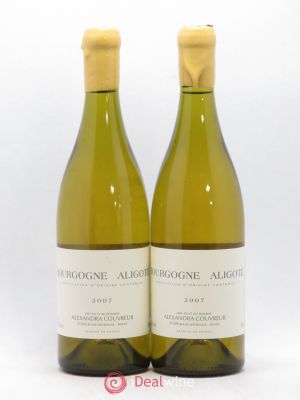 Bourgogne aligoté Alexandra Couvreur 2007 - Lot of 2 Bottles