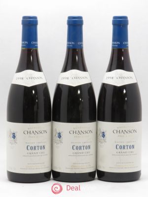Corton Grand Cru Chanson  1998 - Lot of 3 Bottles