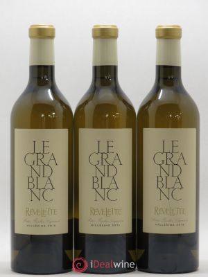 IGP Méditerranée Château Revelette Le Grand Blanc  2016 - Lot of 3 Bottles