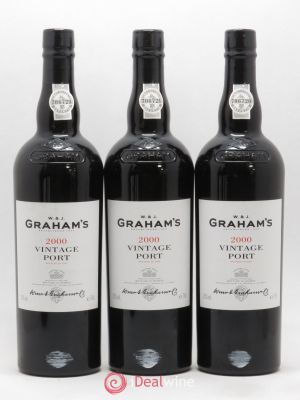 Porto W&J Graham'Vintage Graham's  2000 - Lot of 3 Bottles