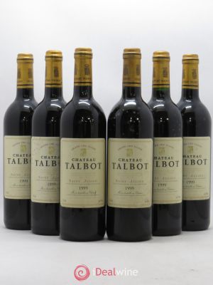 Château Talbot 4ème Grand Cru Classé  1999 - Lot of 6 Bottles