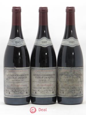 Gevrey-Chambertin 1er Cru Clos Saint-Jacques Bruno Clair (Domaine)  2007 - Lot of 3 Bottles