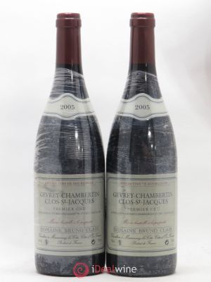 Gevrey-Chambertin 1er Cru Clos Saint-Jacques Bruno Clair (Domaine)  2005 - Lot of 2 Bottles