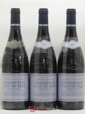 Chambertin Clos de Bèze Grand Cru Bruno Clair (Domaine)  2011 - Lot de 3 Bouteilles