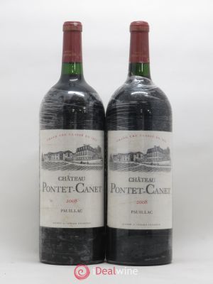 Château Pontet Canet 5ème Grand Cru Classé  2008 - Lot de 2 Magnums