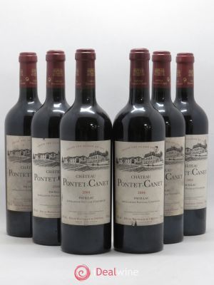 Château Pontet Canet 5ème Grand Cru Classé  2004 - Lot of 6 Bottles