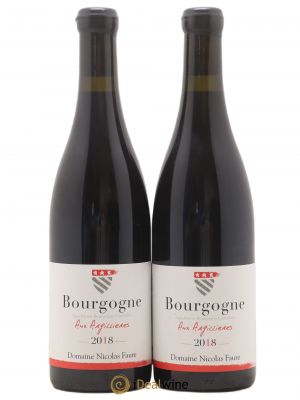 Bourgogne Aux Argillieres Nicolas Faure 2018 - Lot of 2 Bottles