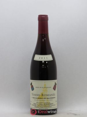 Vosne-Romanée 1er Cru Au Dessus des Malconsorts Gilles Remoriquet  2011 - Lot of 1 Bottle
