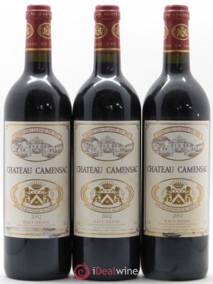 Château Camensac 5ème Grand Cru Classé  2002 - Lot of 3 Bottles