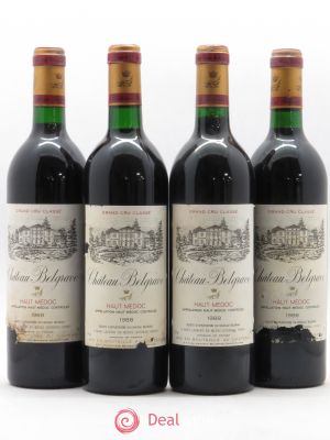 Château Belgrave 5ème Grand Cru Classé  1988 - Lot of 4 Bottles