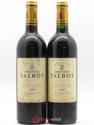Château Talbot 4ème Grand Cru Classé  1999 - Lot de 2 Bouteilles