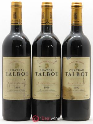 Château Talbot 4ème Grand Cru Classé  1999 - Lot of 3 Bottles