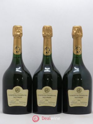 Comtes de Champagne Taittinger  1995 - Lot of 3 Bottles