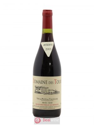 IGP Pays du Vaucluse (Vin de Pays du Vaucluse) Domaine des Tours Merlot-Syrah E.Reynaud  2003 - Lot of 1 Bottle