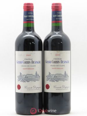 Château Grand Corbin Despagne Grand Cru Classé  2009 - Lot of 2 Bottles