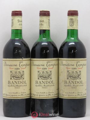 Bandol Domaine Tempier Cuvée spéciale Famille Peyraud  1984 - Lot de 3 Bouteilles