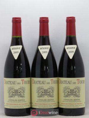 Côtes du Rhône Château des Tours E.Reynaud  2009 - Lot of 3 Bottles