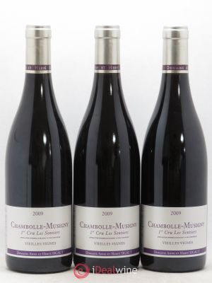 Chambolle-Musigny 1er Cru Les Sentiers Vieilles vignes Anne et Hervé Sigaut 2009 - Lot of 3 Bottles