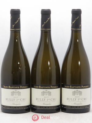 Rully 1er Cru Montpalais Jean-Baptiste Ponsot  2015 - Lot of 3 Bottles