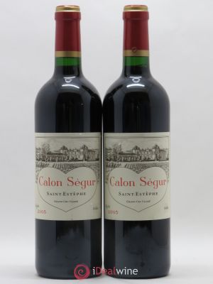 Château Calon Ségur 3ème Grand Cru Classé  2005 - Lot of 2 Bottles