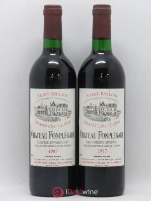 Château Fonplegade Grand Cru Classé  1987 - Lot of 2 Bottles