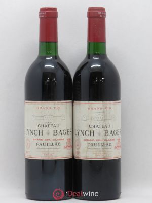 Château Lynch Bages 5ème Grand Cru Classé  1987 - Lot of 2 Bottles