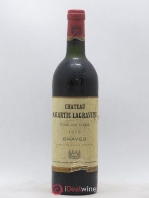 Château Malartic-Lagravière Cru Classé de Graves  1978 - Lot de 1 Bouteille