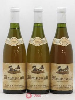 Meursault Domaine Derats Dumay 1996 - Lot of 3 Bottles