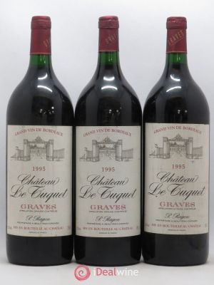 Château le Tuquet Graves  1995 - Lot of 3 Magnums