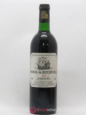 Amiral de Beychevelle Second Vin (no reserve) 1987 - Lot of 1 Bottle