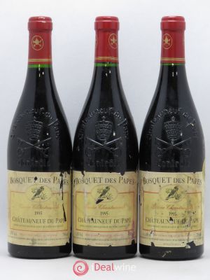 Châteauneuf-du-Pape Bosquet des Papes Bosquet des Papes Cuvée Chantemerle (no reserve) 1995 - Lot of 3 Bottles