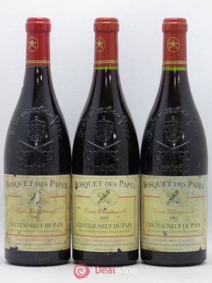 Châteauneuf-du-Pape Bosquet des Papes Bosquet des Papes Cuvée Chantemerle (sans prix de réserve) 1993 - Lot de 3 Bouteilles