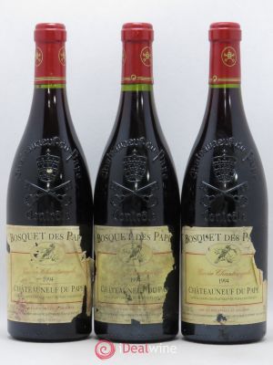 Châteauneuf-du-Pape Bosquet des Papes Bosquet des Papes Cuvée Chantemerle (no reserve) 1994 - Lot of 3 Bottles