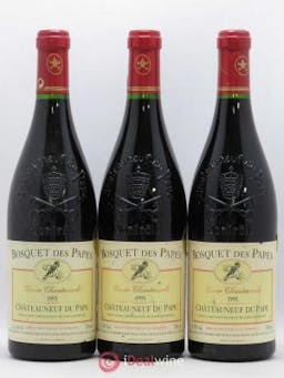 Châteauneuf-du-Pape Bosquet des Papes Bosquet des Papes Cuvée Chantemerle (sans prix de réserve) 1995 - Lot de 3 Bouteilles