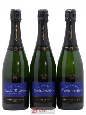Champagne Reserve exclusive Nicolas Feuillatte  - Lot of 3 Bottles