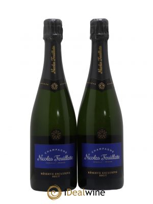 Champagne Réserve Exclusive Nicolas Feuillatte Brut   - Lot of 2 Bottles
