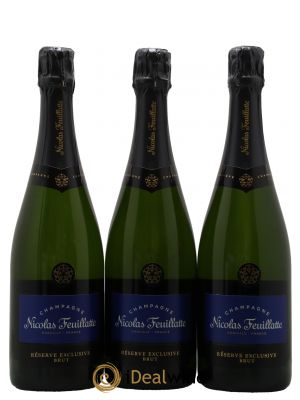 Champagne Réserve Exclusive Nicolas Feuillatte ---- - Lot de 3 Flaschen