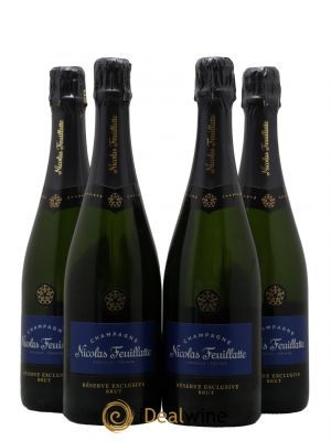 Champagne Réserve Exclusive Nicolas Feuillatte  - Lot of 4 Bottles
