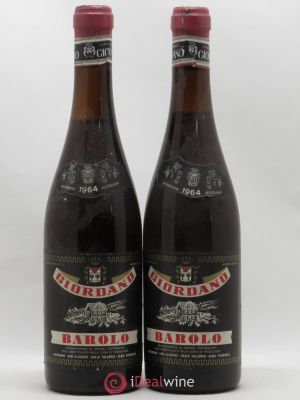 Barolo DOCG Giordano 1964 - Lot of 2 Bottles