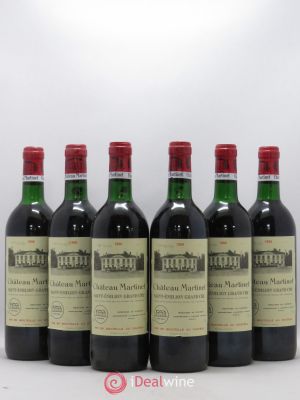 Château Martinet (no reserve) 1988 - Lot of 6 Bottles