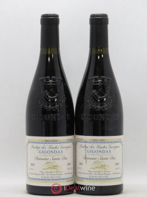 Gigondas Santa Duc (Domaine) Prestige des Hautes Garrigues Famille Gras (no reserve) 2003 - Lot of 2 Bottles