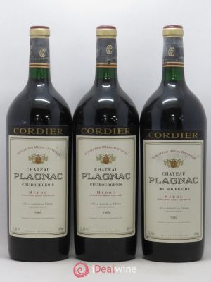 Château Plagnac Cru Bourgeois (no reserve) 1989 - Lot of 3 Magnums